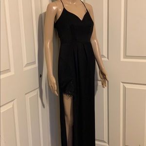 Brand New Lumier By Bariano Black Elegant Dress